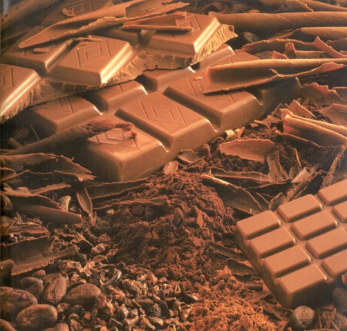 carrés de chocolat